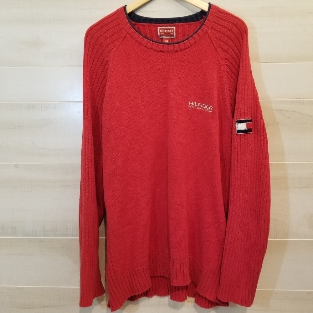 {XL} Vintage Tommy Hilfiger Denim Sweater Streetwear